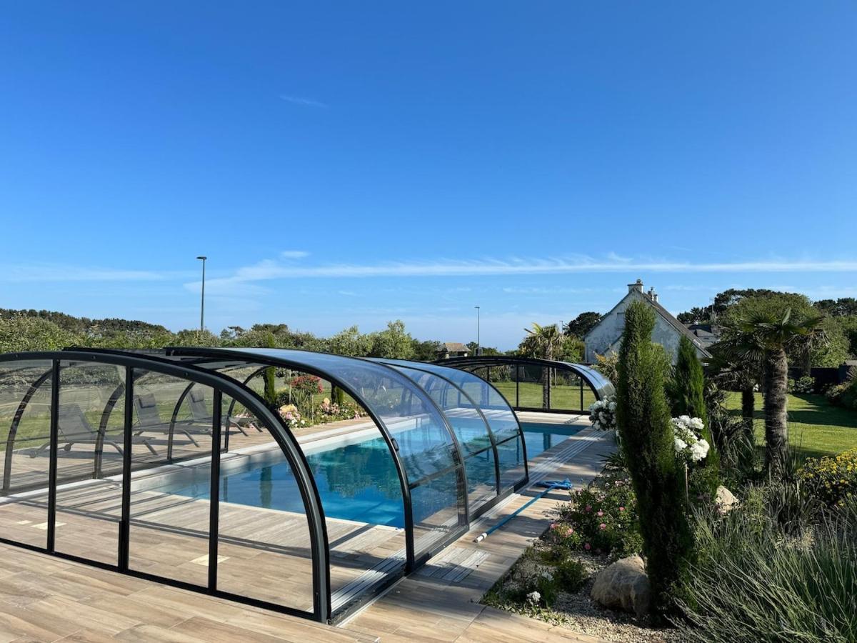 Superbe Villa Tout Confort Avec Piscine Chauffee Er Couverte Et Spa A 2 Pas De La Plage فوسنان المظهر الخارجي الصورة