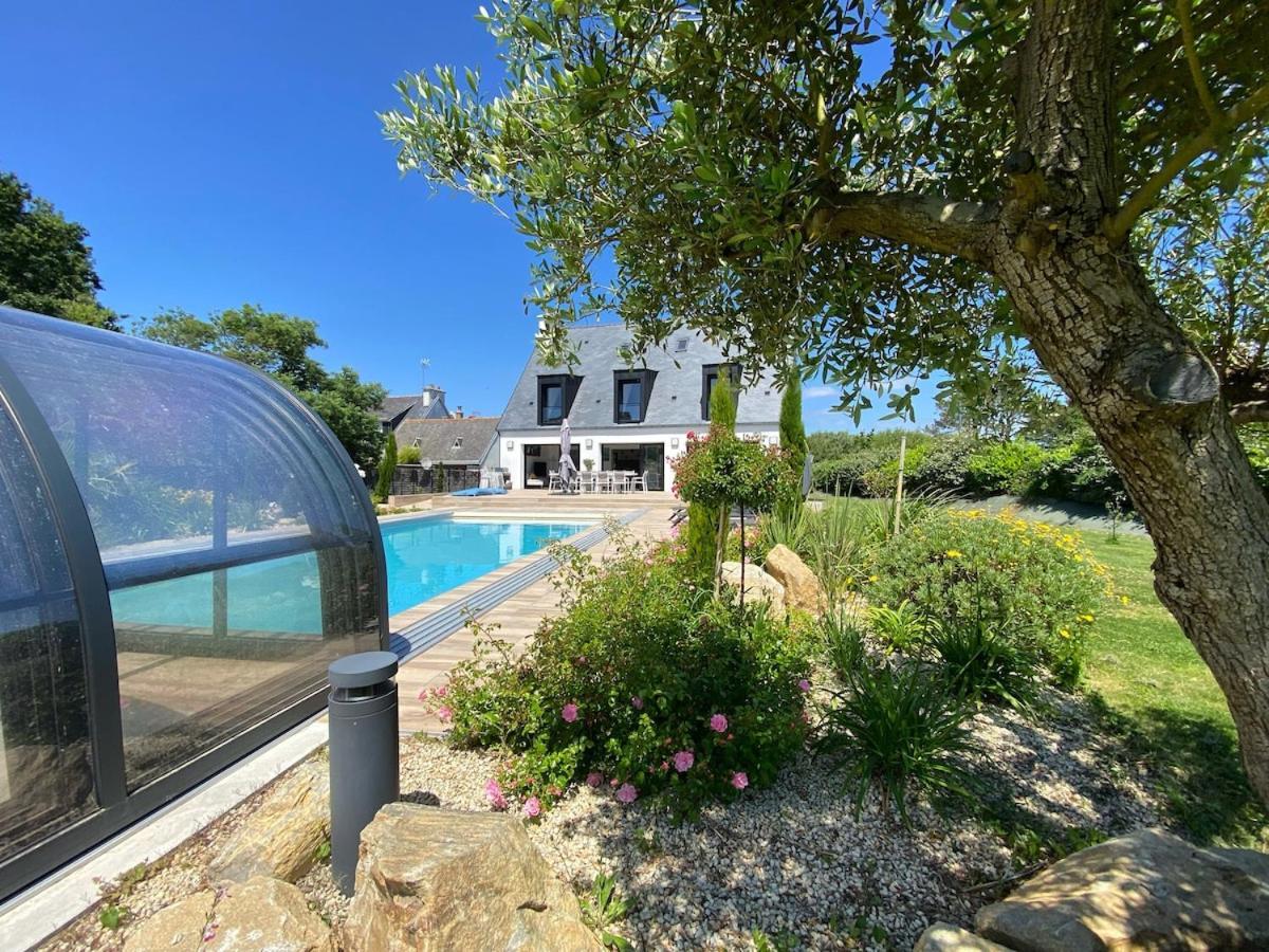 Superbe Villa Tout Confort Avec Piscine Chauffee Er Couverte Et Spa A 2 Pas De La Plage فوسنان المظهر الخارجي الصورة